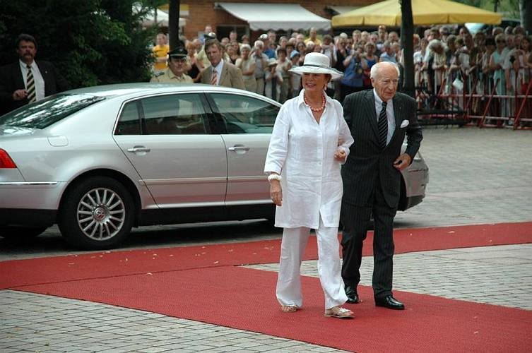 Alt-Bundespräsident Walter Scheel mit Ehefrau Barbara