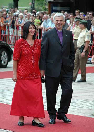 Landesbischof Johannes Friedrich mit Ehefrau Dorothea