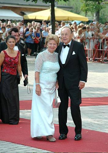 Ex-Au�enminister Hans-Dietrich Genscher mit Ehefrau Barbara