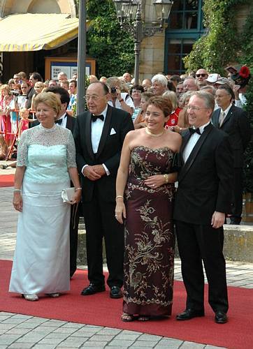 Die Ehepaare Genscher und Schnappauf